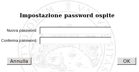 Inserimento password